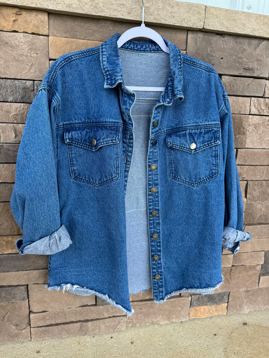 S/M Repurposed Jean Jacket