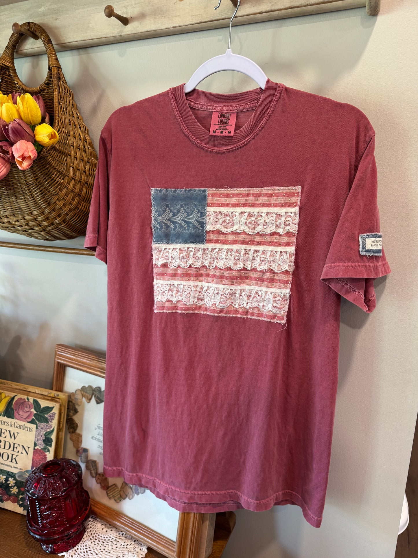 Medium Distressed Flag Tee