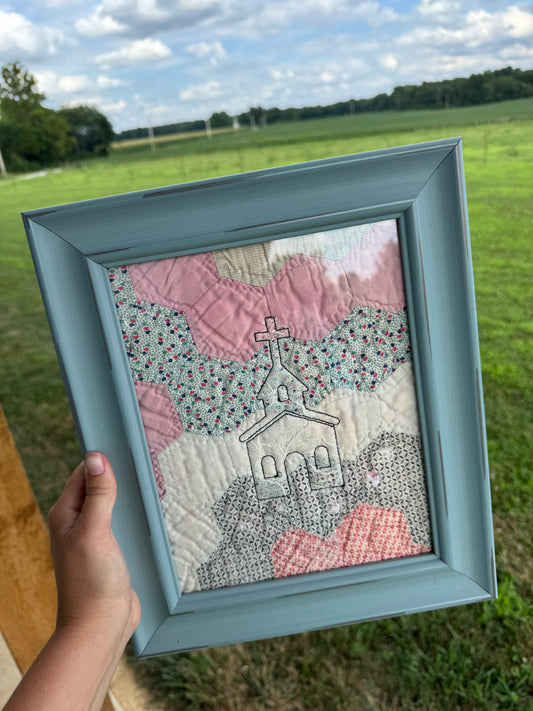 Pink Lace Church Art