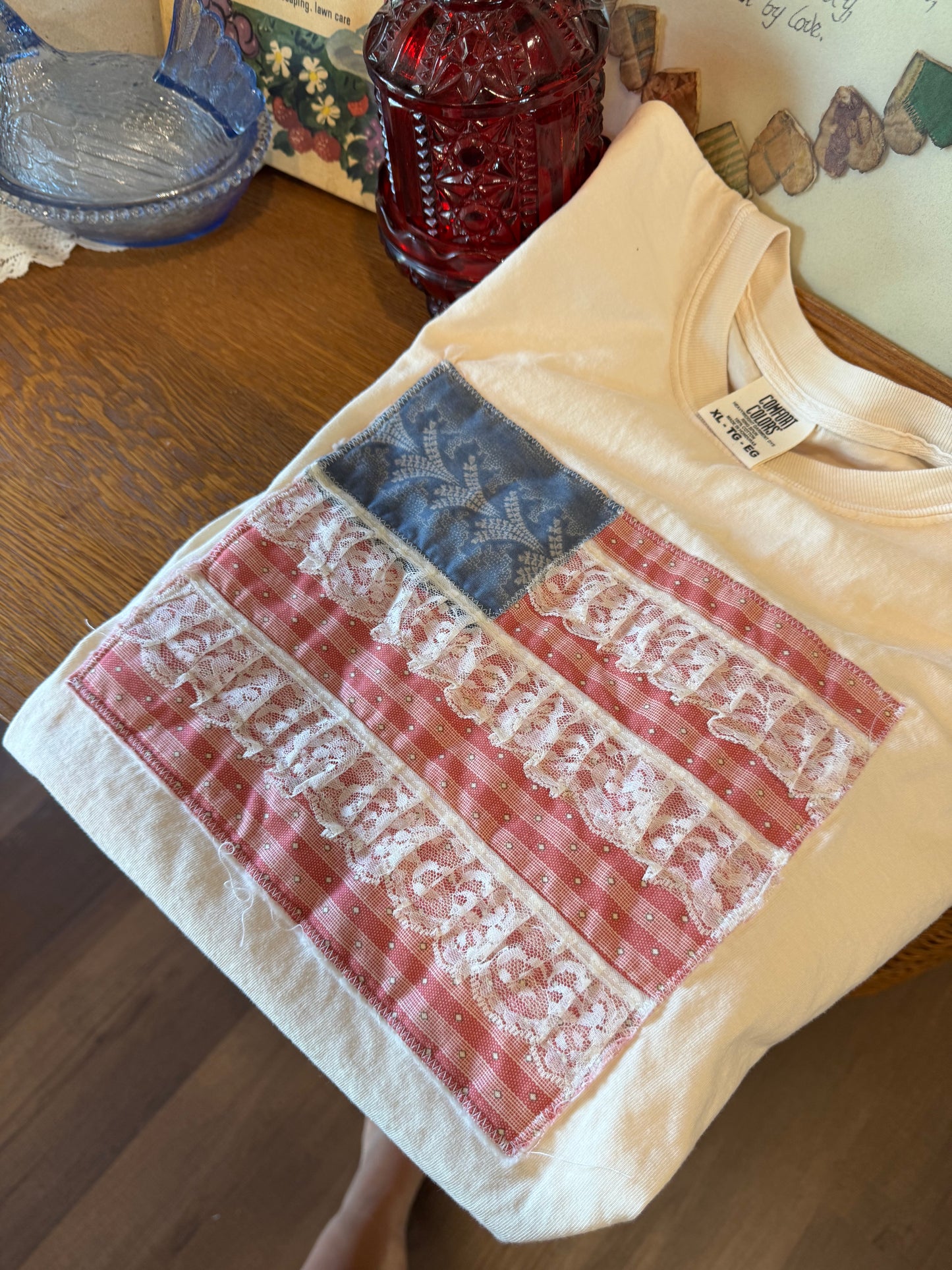 XL Distressed Flag Tee