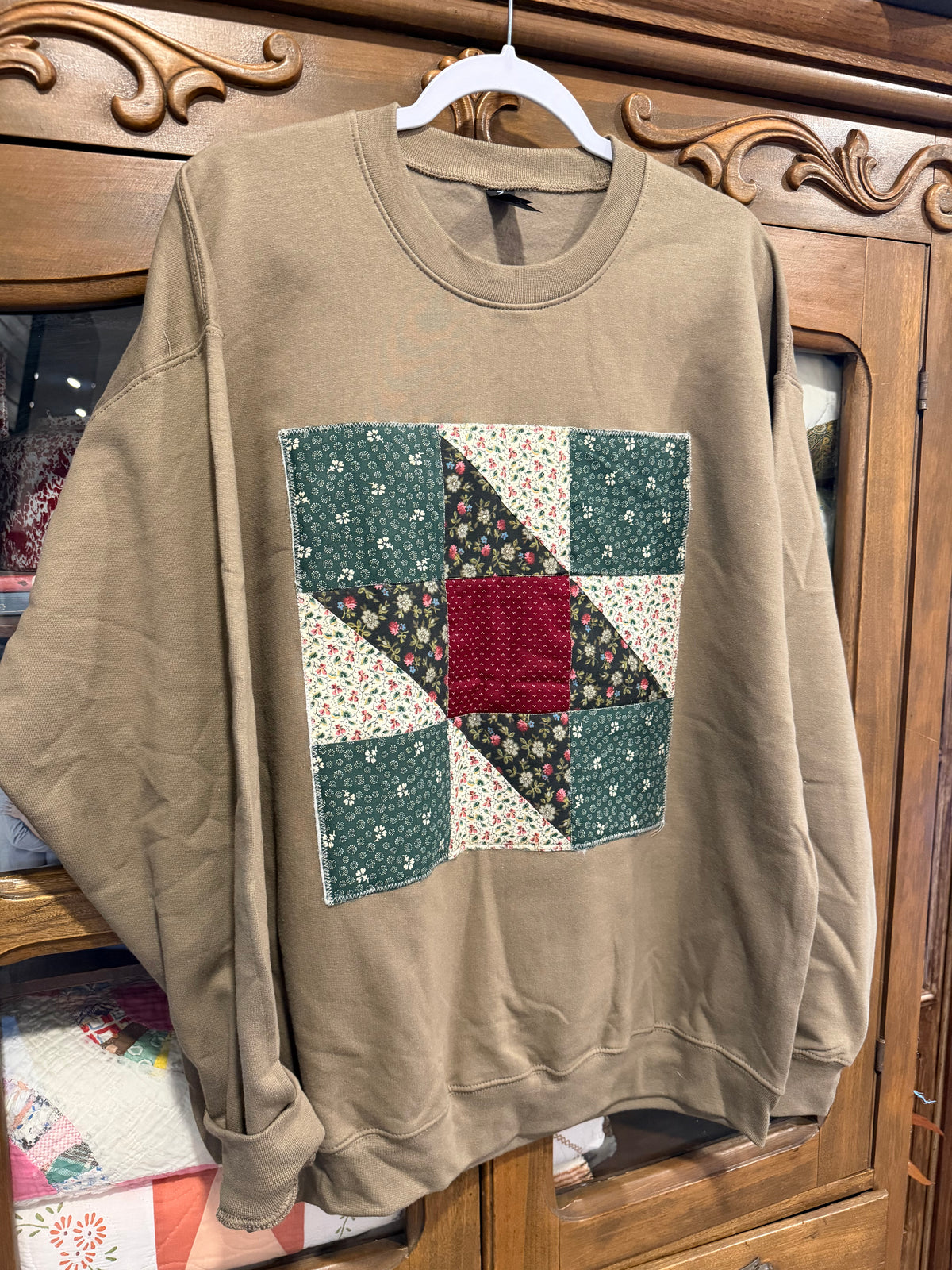 Large Quilt Block Sweatshirt