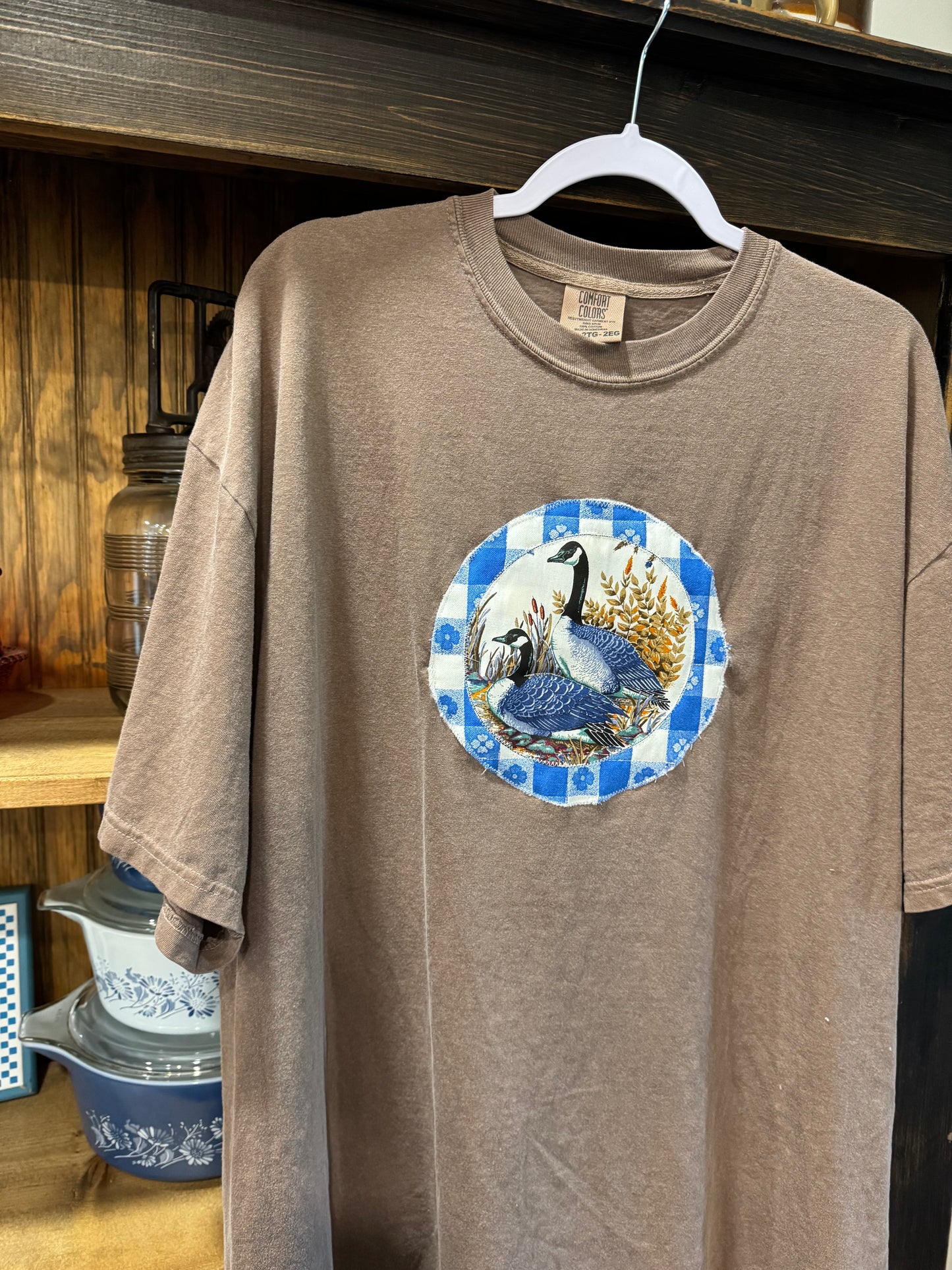 2XL Vintage Goose Quilted Tee